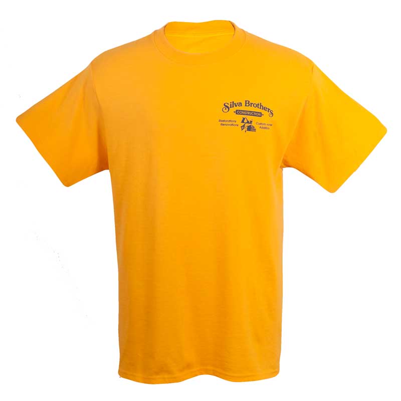 Yellow Short-sleeve T-Shirt – Silva Brothers Construction